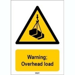 Image of 828601 - ISO 7010 Sign - Warning; Overhead load